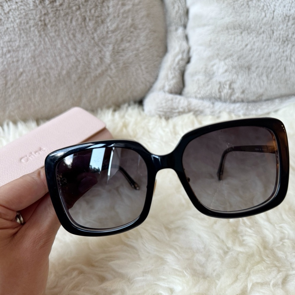 Chloe Grey Gradient Square Sunglasses CH0073SK - Picture 2 of 8